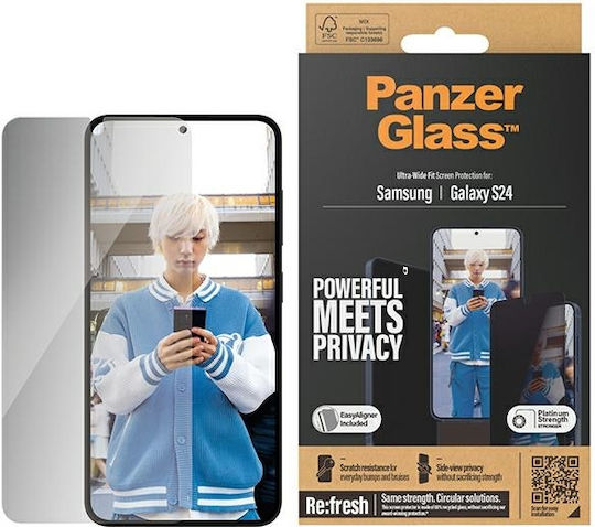 PanzerGlass Privacy Tempered Glass Μαύρο (Galaxy S24)