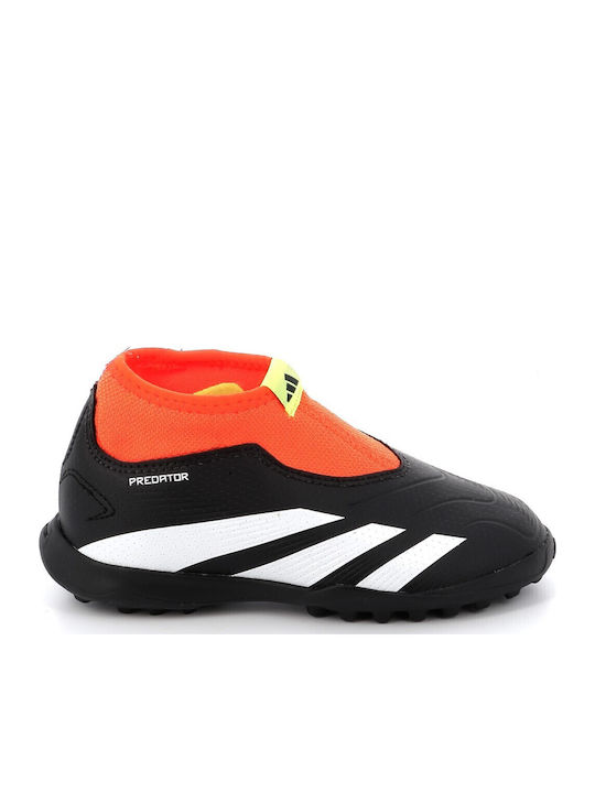 Kids Soccer Cleats & Shoes Predator 24 League Turf Without Laces Black