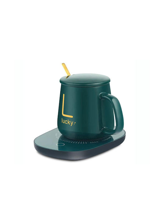 Aria Trade Mug Ceramic Green 350ml 1pcs