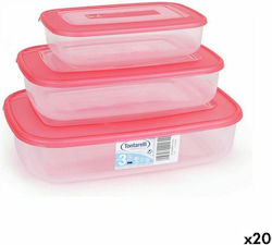 Tontarelli Plastic Lunch Box 3pcs