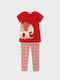 Mayoral Kinder Set mit Leggings Sommer 2Stück Red