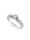 Single Stone from White Gold 14K