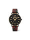 Police Women's Watch with Burgundy Leather Strap