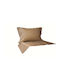 Decotelia Duvet Cover Set Queen with 2 Pillowcases 220x240 Coffee