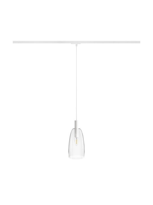 Bellini L Pendant Light Single-Light Rail for Socket E14, E.14 White