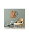Asir Group 3D Mixed Art Love Brown Wooden Wall Decor 96x3x79cm