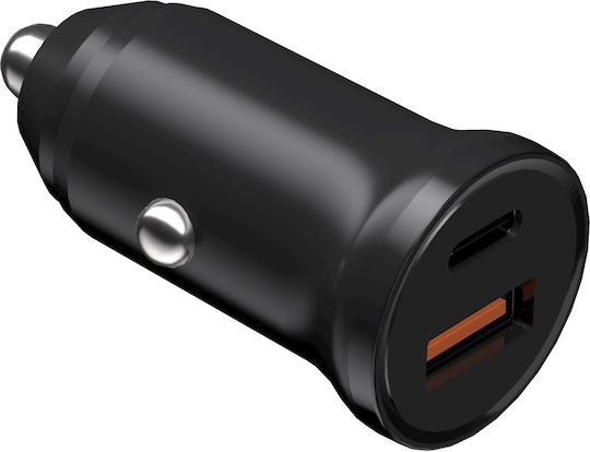Devia Car Charger 30W with one Port: 1xUSB Black Color