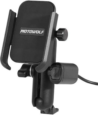 Mount Phone Motorcycle with Adjustable Arm for Mirror