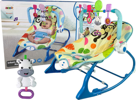 Lean Toys Zebra Ηλεκτρικό Relax Μωρού Πολύχρωμο
