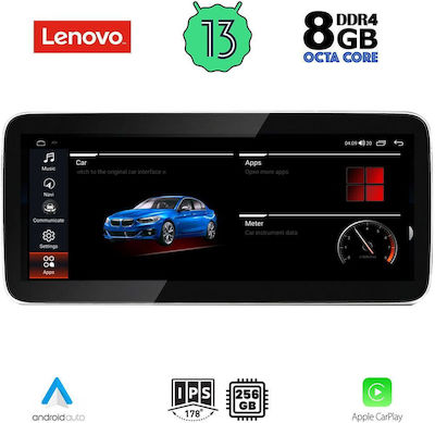 Lenovo Sistem Audio Auto pentru BMW E60 2011-2012 (Bluetooth/USB/AUX/WiFi/GPS/Apple-Carplay/Android-Auto) cu Ecran Tactil 12.3"