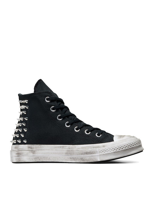 Converse Chuck 70 Flatforms Μποτάκια Μαύρα A07207C