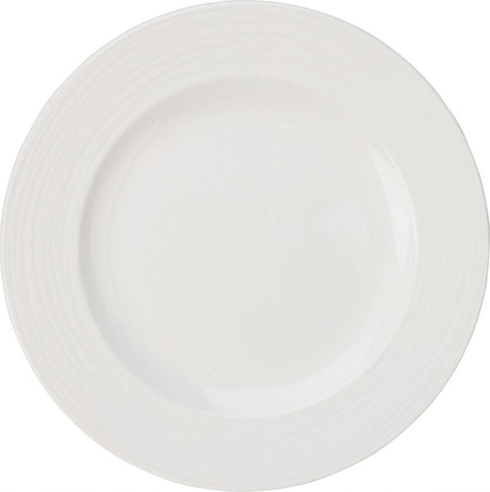 Zaros Plate Shallow made of Porcelain White with Diameter 27cm