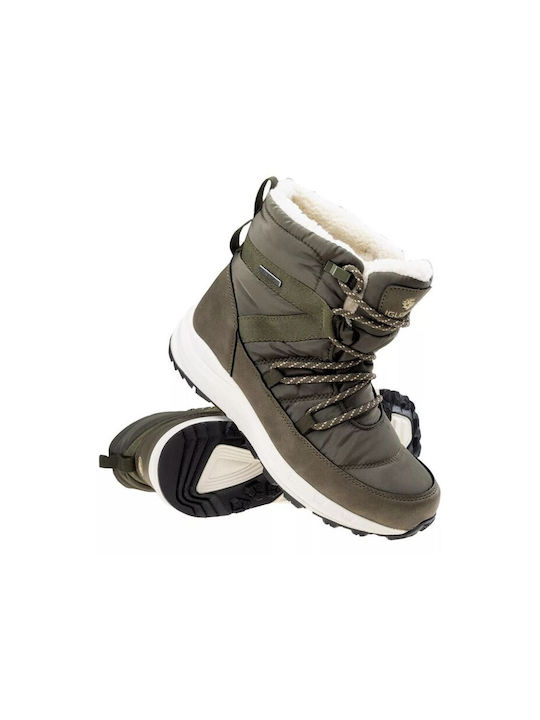 Iguana Snow Boots with Rubber Green