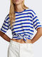 Ralph Lauren Women's T-shirt Striped Blue