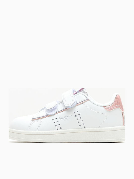 Player Παιδικά Sneakers με Σκρατς Λευκά