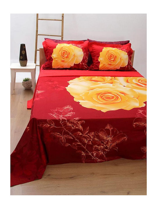 Sunshine Duvet Cover Set Cotton Queen with 2 Pi...