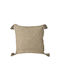 Zaros Sofa-Kissen aus 100% Baumwolle Braune 45x45cm