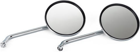 A-Pro Motorcycle Mirrors 2pcs Silver