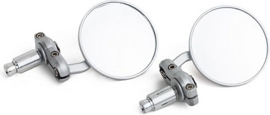 A-Pro Motorcycle Mirrors 2pcs Silver