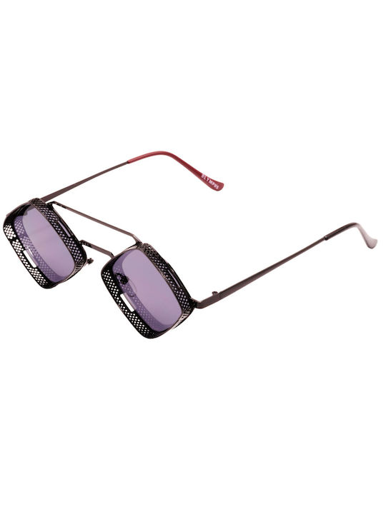 Olympus Sunglasses Γυαλιά Ηλίου με Μαύρο Σκελετό και Μωβ Φακό 8864322592250