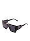Olympus Sunglasses Unisex Γυαλιά Ηλίου με Μαύρο Κοκκάλινο Σκελετό και Μαύρο Φακό 8350710126442