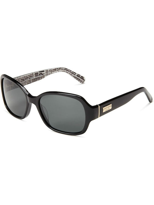 Kate Spade Akira Feminini Ochelari de soare cu Negru Cadru și Negru Lentilă