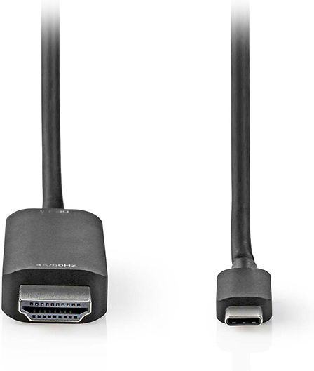 Nedis Μετατροπέας USB-C male σε HDMI female Ασημί 1τμχ 2.00M
