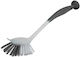 Plastic Cleaning Brush with Handle Gray