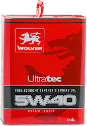 Wolver Ultratec Λάδι 5W-40 4lt