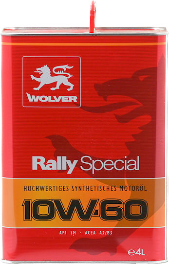 Wolver Συνθετικό Λάδι Αυτοκινήτου 10W-60 4lt