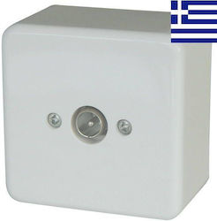 Bassiakos Πρίζα Κεραίας Τηλεόρασης σε Λευκό χρώμα 15131513