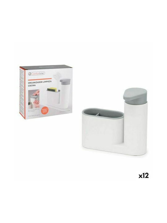 Confortime Dispenser Plastic with Sponge Holder White / White