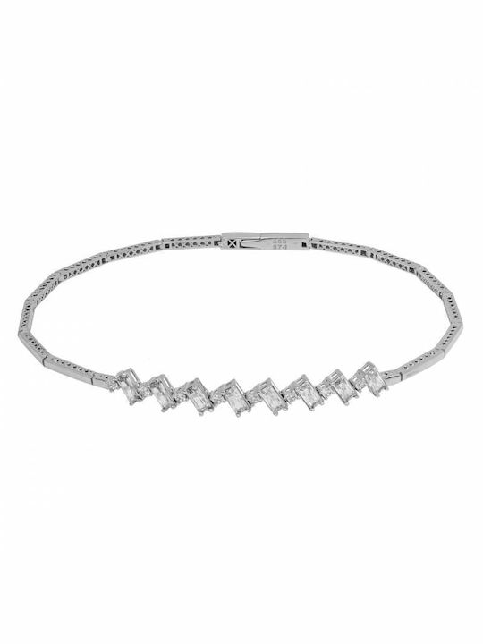 Bracelet Riviera made of White Gold 14K with Zircon