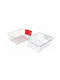 Klikareto Metallic Sink Strainer White 37x31x12cm