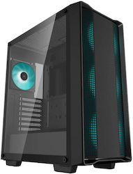 Deepcool CC560 v2 Gaming Midi Tower Κουτί Υπολογιστή με Πλαϊνό Παράθυρο Μαύρο
