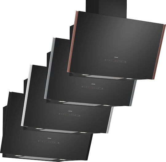 Neff Απορροφητήρας Καμινάδα 90cm Deep Black με Wi-Fi