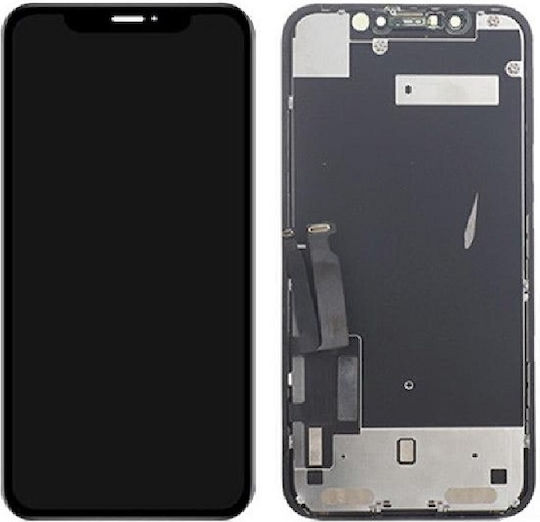 Екран със Сензорен Механизъм за Apple iPhone XR (Черен)