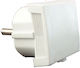 Blass Male Schuko Plug Corner White