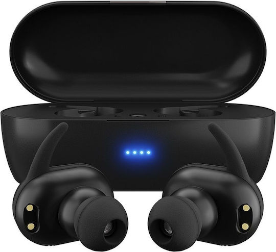 Maxell Mini Duo In ear Bluetooth хендсфри Слушалки с Кутийка за Зареждане Черен