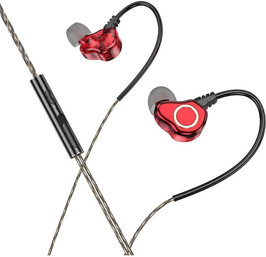 Borofone In-ear Handsfree with 3.5mm Connector Red
