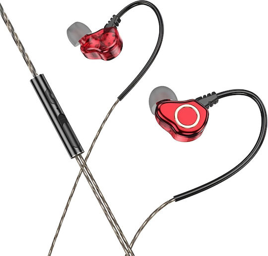 Borofone ZES125840 În ureche Handsfree cu Mufă 3.5mm Roșu
