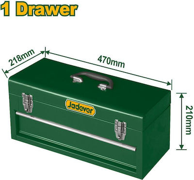 Jadever Hand Tool Case Metallic