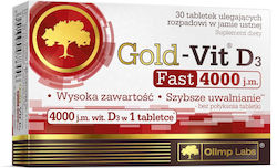 Olimp Sport Nutrition Gold-Vit D3 Fast Βιταμίνη 4000iu Μήλο 30 ταμπλέτες Olimp Sport Nutrition Gold-Vit D3 Fast Βιταμίνη 4000iu Μήλο 30 ταμπλέτες