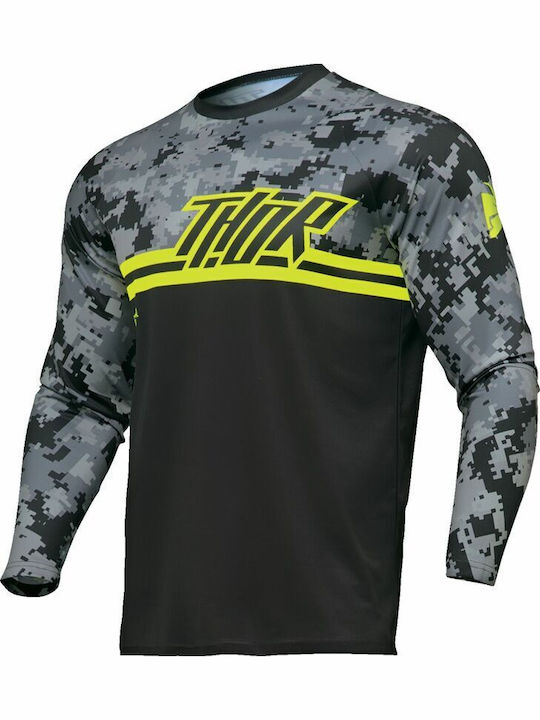 Thor Copii Tricou Motocross Mânecă lungă Gri Culoare