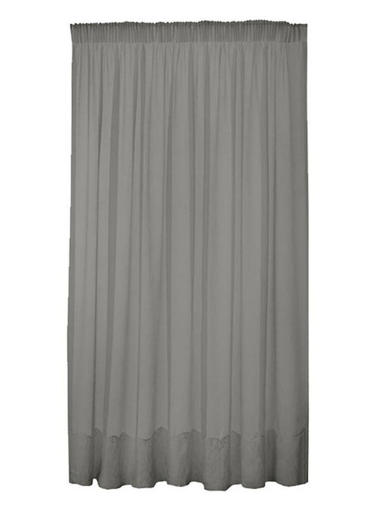 Sunshine Curtain with Pencil Pleat Gray 300x280cm