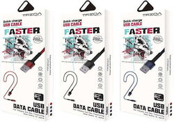 Treqa CA-8562 USB-A zu Lightning Kabel Rot 2m
