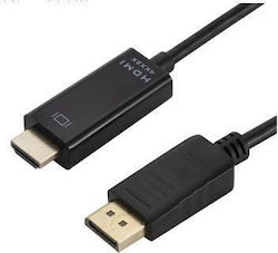 Anga 4k * 2k Display Port HDMI male - HDMI male 1.8m Μαύρο Anga 4k * 2k Display Port HDMI male - HDMI male 1.8m Μαύρο