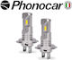 Phonocar Lamps Car H7 LED 6500K Cold White 24V 20W 2pcs