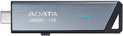 Adata Elite Ue800 1.0TB USB 3.2 Stick mit Verbindung USB-C Gray