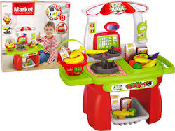 Lean Toys Supermarket Set Shop Basket Scale Groceries για 3+ Ετών